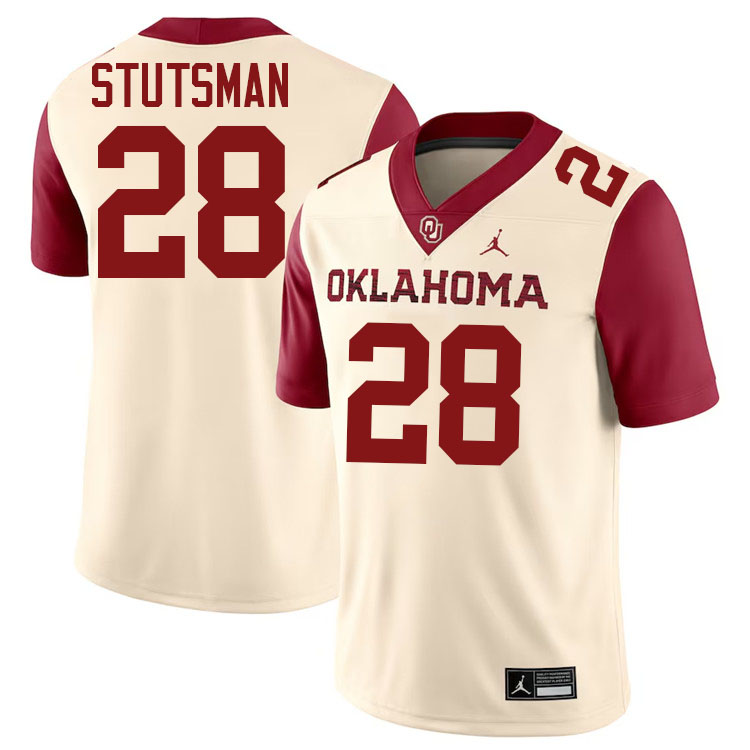 Danny Stutsman Oklahoma Sooners Jersey,Oklahoma Sooners Football Uniforms,Jersey-Cream